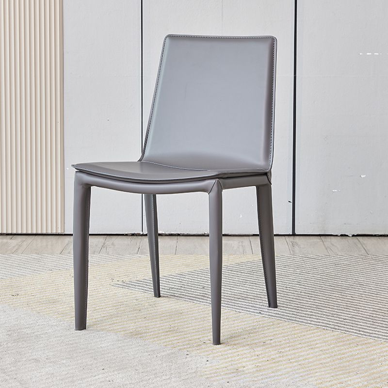 Modern Style Metal Dining Chair Dining Leather Room Chair for Home Use