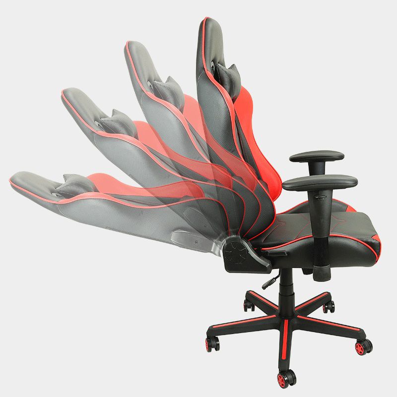 Contemporary PU Computer Chair Ergonomic Swivel with Wheels Desk Chair