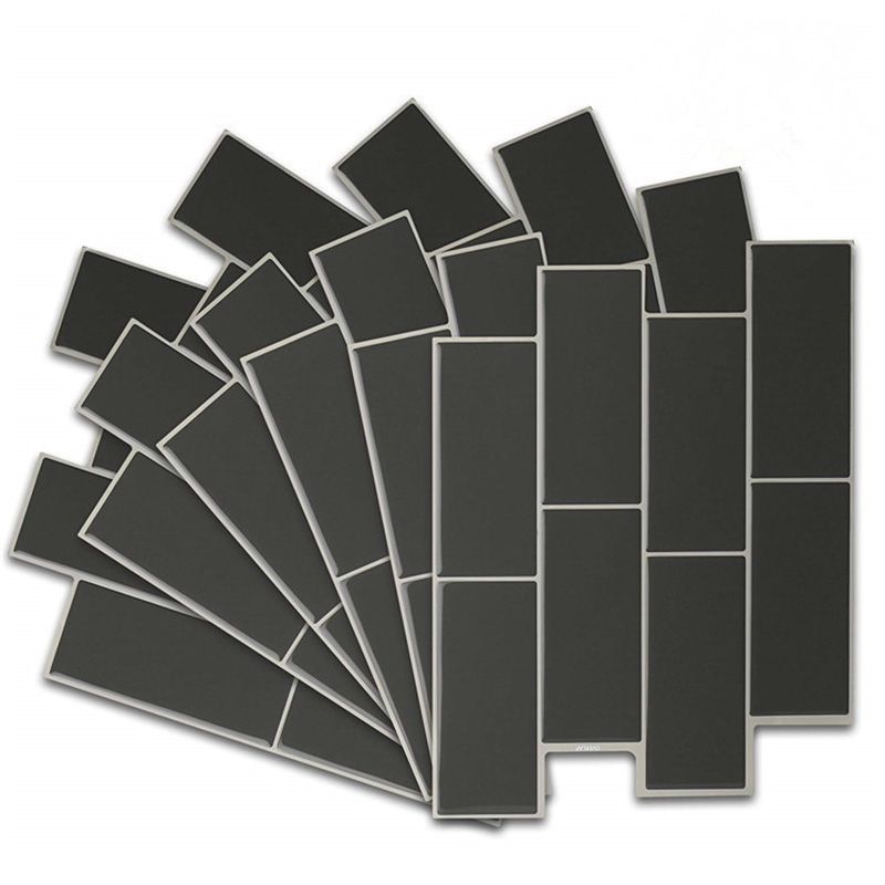 Peel & Stick Subway Tile Stain Resistant PVC Rectangle Peel & Stick Tile for Shower 2 Pack