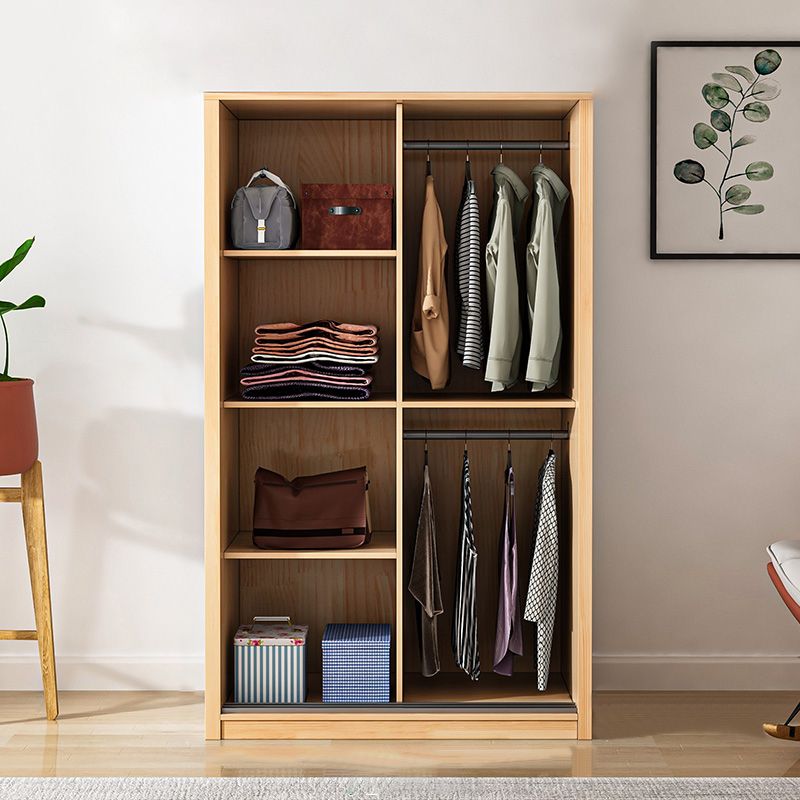 Modern Style Wardrobe Armoire Wood Wardrobe Cabinet for Bedroom