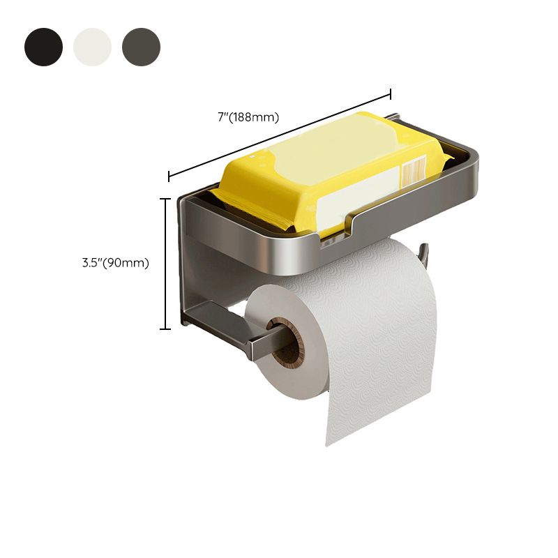 Modern Style Aluminum Single Bathroom Accessory Kit Paper Holder