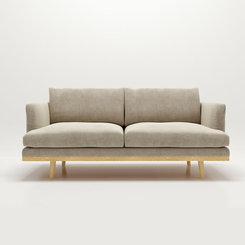 Contemporary Cushions Standard Recessed Arm Seating for Living Room