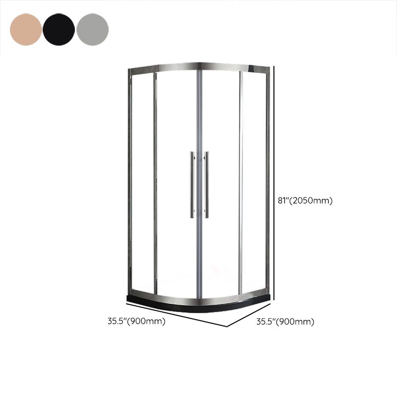 Round Stainless Steel Shower Enclosure Easy Clean Glass Shower Stall