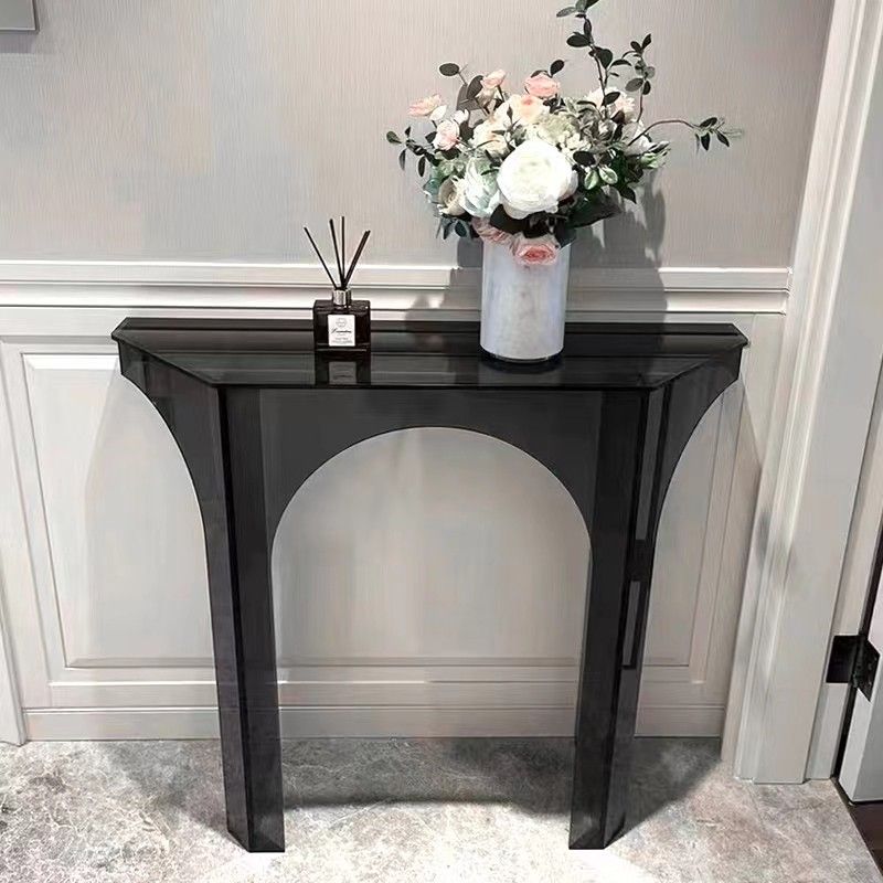 33.46" Tall Modern Console Table Acrylic Accent Table for Hall