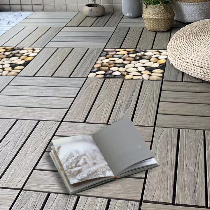 Deck Plank Loose Lay Wood Flooring Tiles Garden Outdoor Flooring