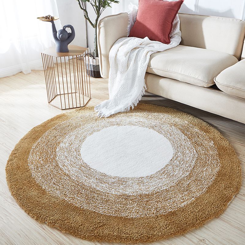 Nordic Decoration Rug Multi Color Solid Color Rug Cotton Blend Anti-Slip Pet Friendly Stain-Resistant Area Carpet