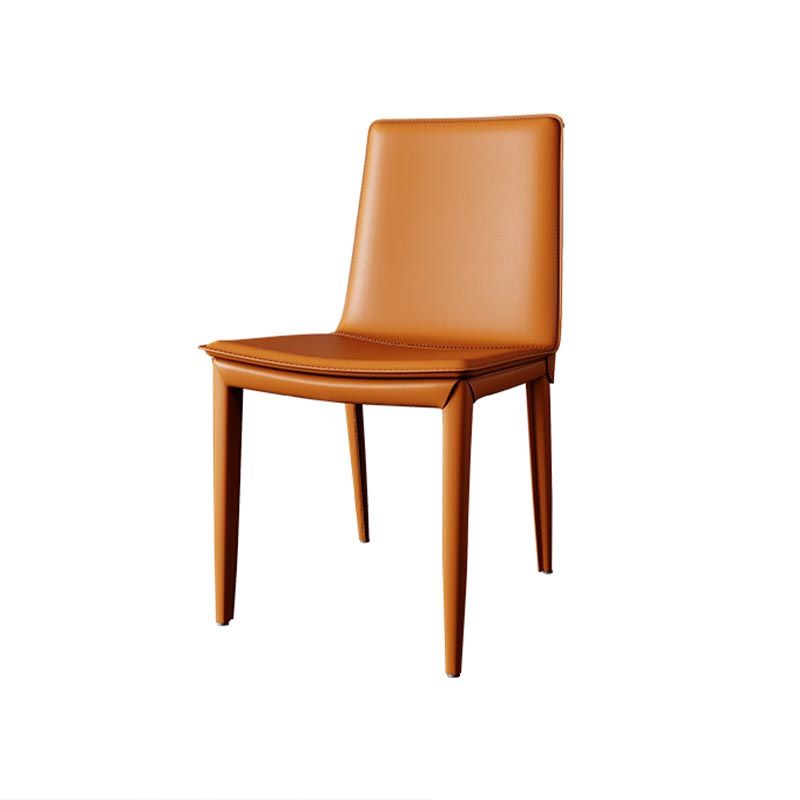 Leather Dining Chair Parsons Upholstered Chair for Dining Room