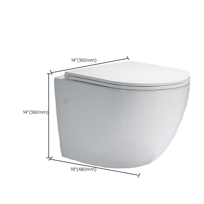 Contemporary One Piece Flush Toilet In-Wall Urine Toilet for Bathroom