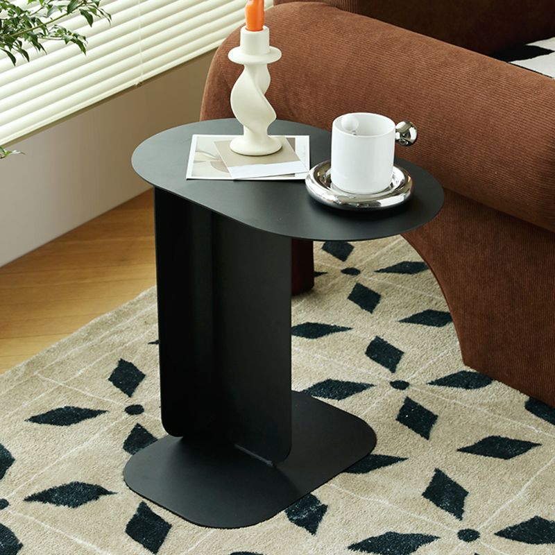 Modern Lower Shelf Nightstand Metal Bedside Cabinet for Bedroom