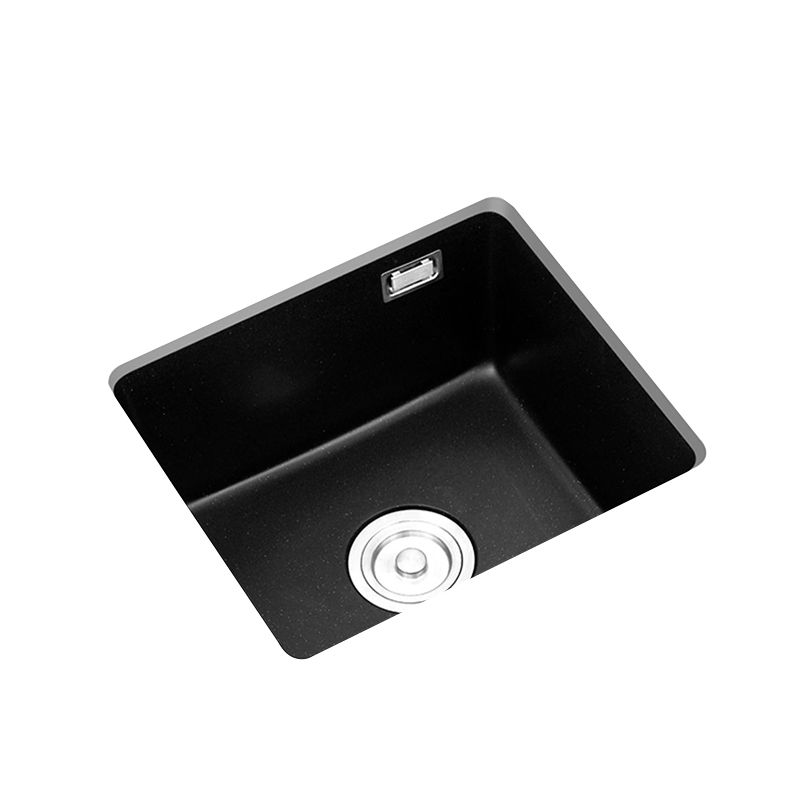 Quartz Kitchen Sink Single Bowl Kitchen Sink with Drain Strainer Kit