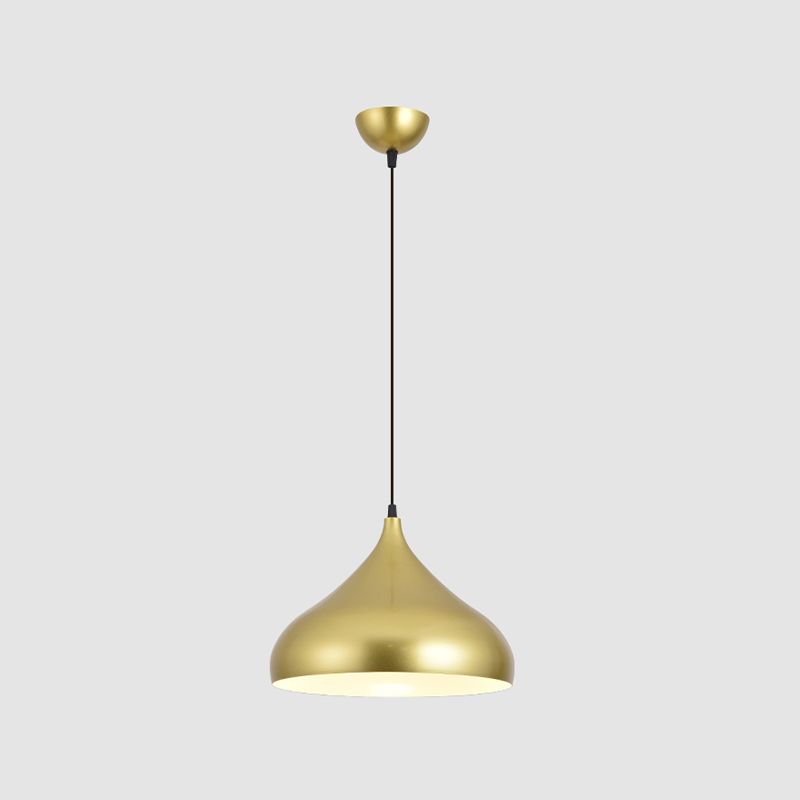 Geometric Hanging Light Modern Style Metal 1 Light Flush Hanging Light Fixtures in Gold