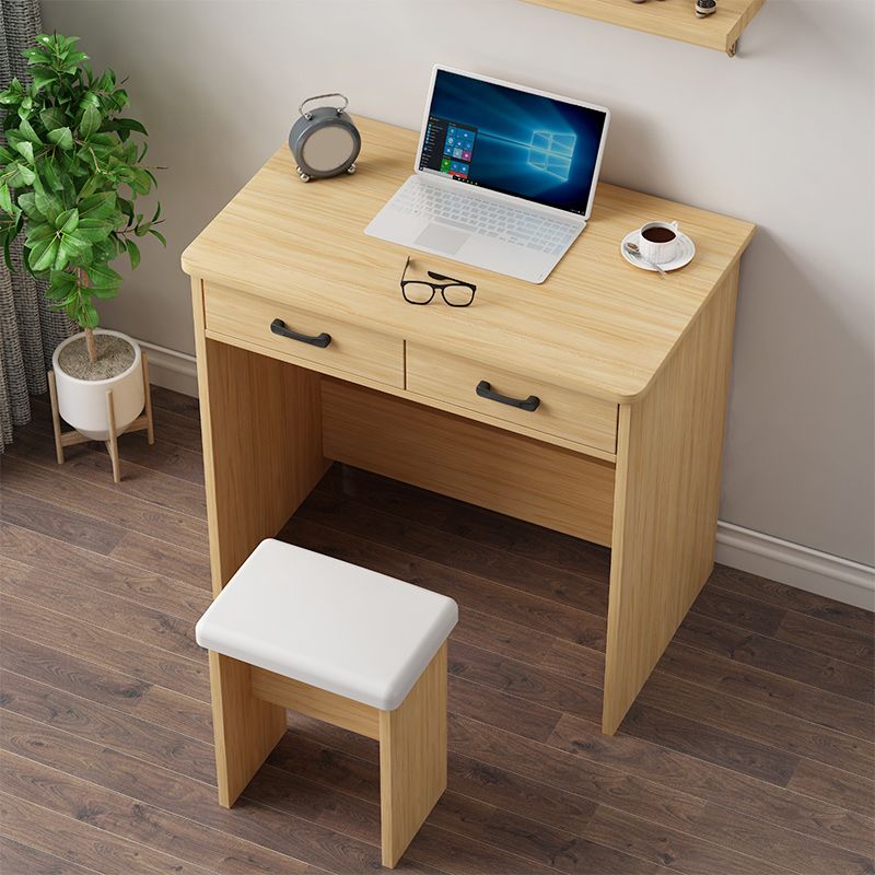 Contemporary Wooden Student Table with 1/2Drawers Writing Desk