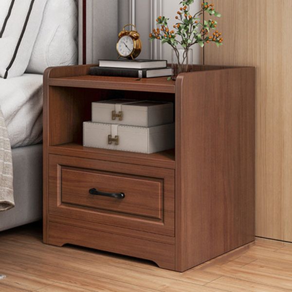 Wood Accent Table Nightstand with Drawer Nightstand with Legs