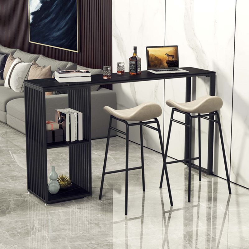 Living Room Modern Bar Table 42-inch Height Stone Top Bistro Table