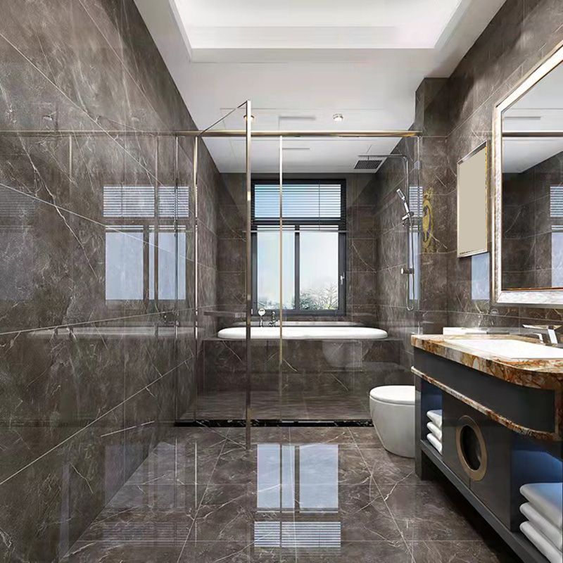 Bathroom Floor Wall Tile Marble Print Rectangle Indoor Wall Tile