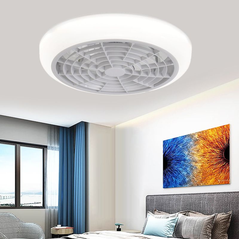 Ventilateur de plafond LED 18 "W blanc clair