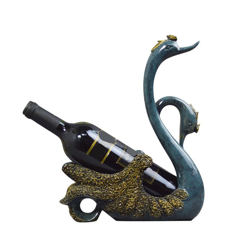 Glam Tabletop Wine Bottle Holder Resin Wine Rack Bottle for Kitchen