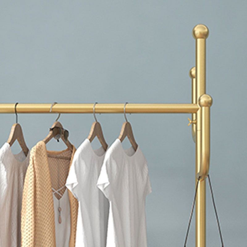 Modern Style Coat Rack Metallic Free Standing Hooks Design Coat Hanger with Shelve