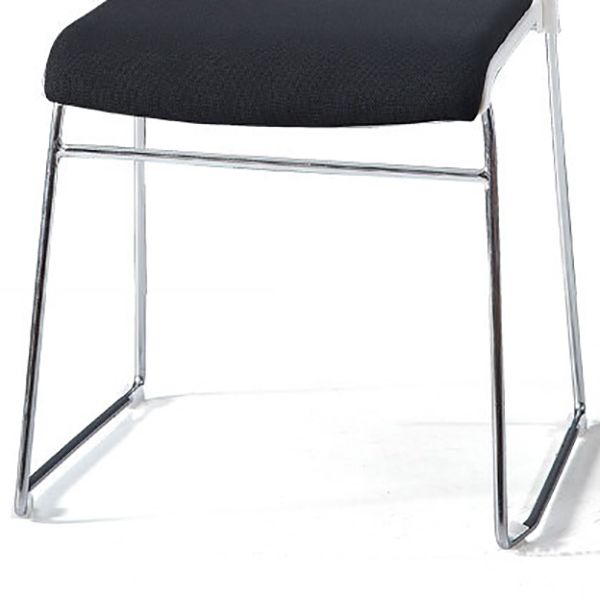 Mid-Back Conference Chair Contemporary Plastic No Wheels Office Chair