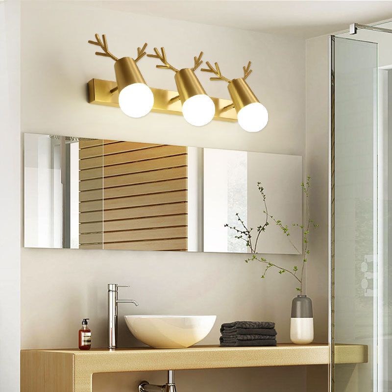 Modern Style Unique Shape Sconce Lamp Metal Wall Lights for Shower Room