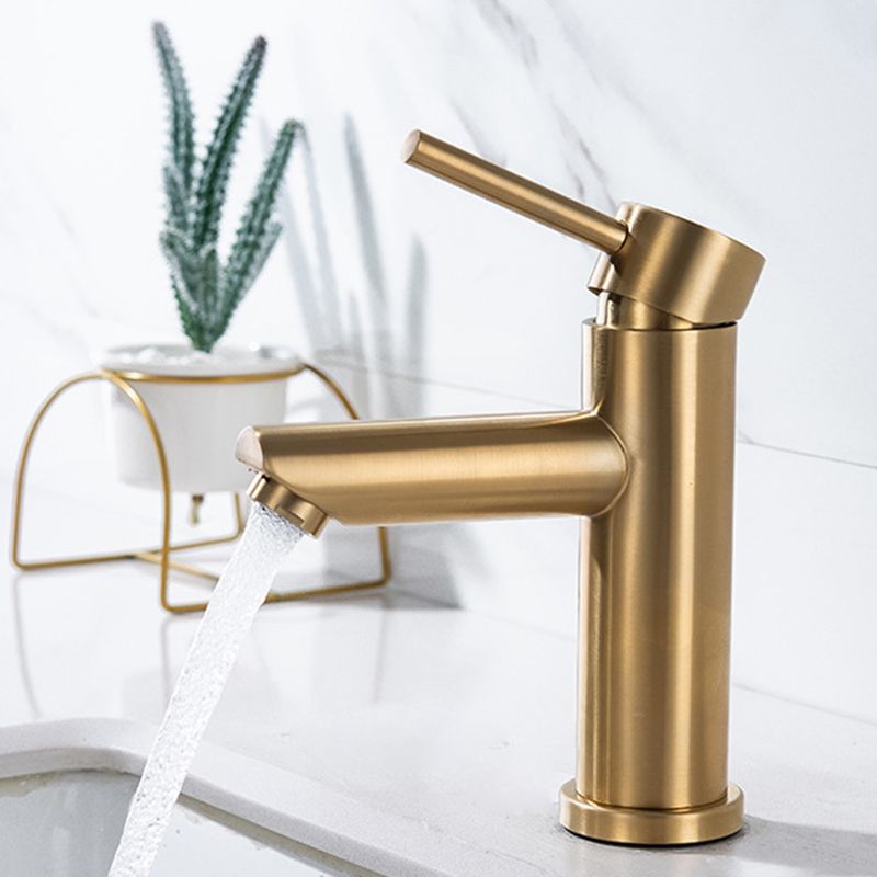 1-Handle Gold Nickel Widespread Faucet Single Hole Lever Vessel Sink Faucet with Drain