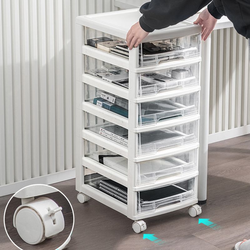 Transparent File Cabinet Modern Plastic Drawers Filing Cabinet