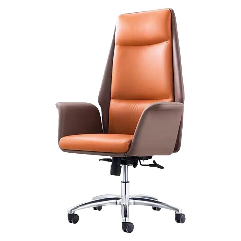 Contemporary Faux Leather Adjustable Chair Conference Swivel Chair