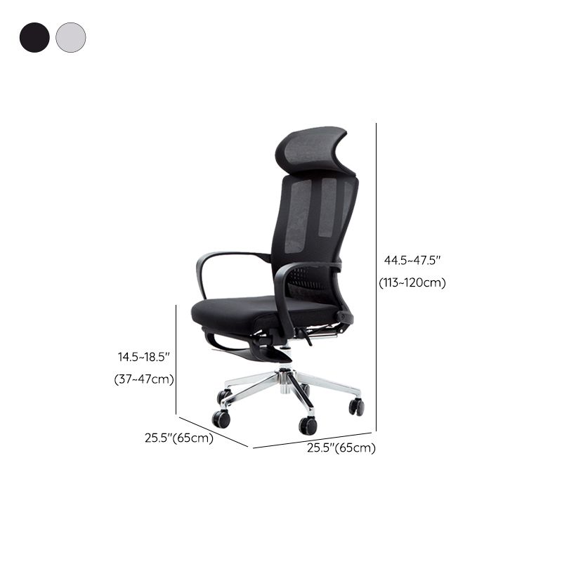 Modern Fixed Arms Managers Chair Adjustable Seat Height Desk Chair for Office