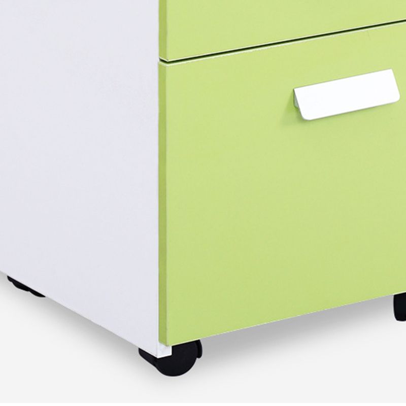 Modern Vertical Filing Cabinet Engineered Wood Filing Cabinet on Wheels