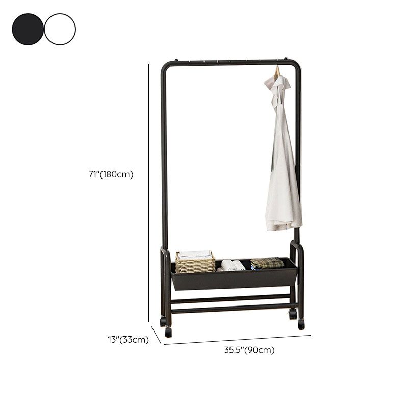 Modern Style Coat Rack Free Standing Coat Rack with Universal Wheel