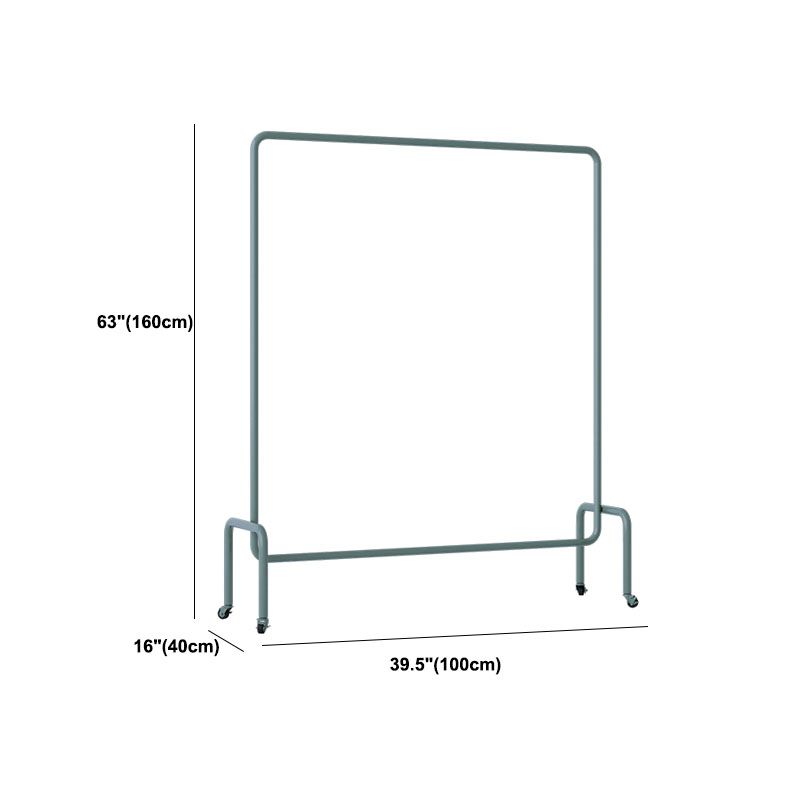 Modern Mental Hall Tree Steel Hall Tree with Castor Coat Hanger