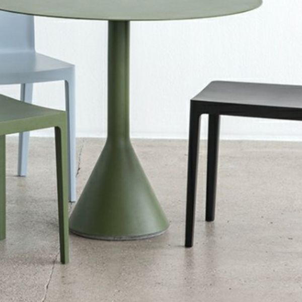 Modern Green Bistro Table Set 3-Pieces Round Metal Bistro Set