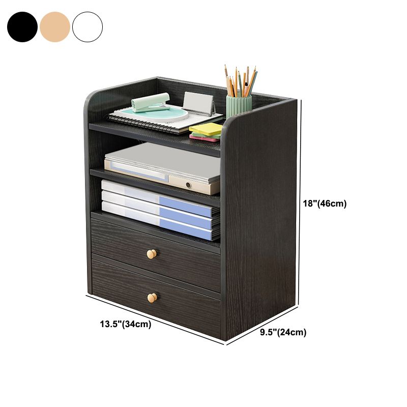 Contemporary Drawers File Cabinet Solid Color Filing Cabinet for Home Office