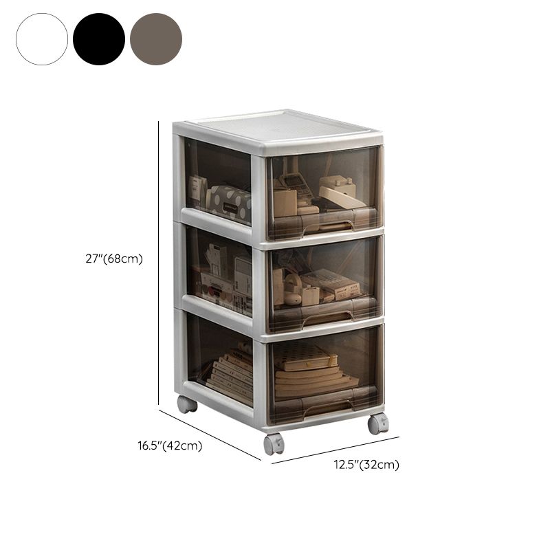 Modern Acrylic Filing Cabinet with Drawers for Home and Office