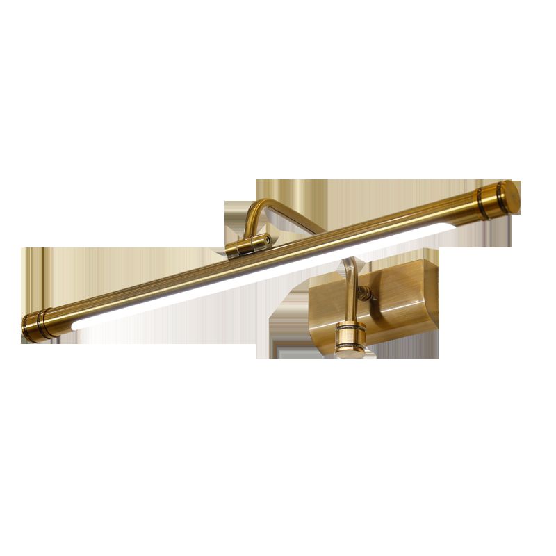 Lineare Wandleuchter Mitte des Jahrhunderts Metall 1 Leichtes Leuchten in Gold Finish