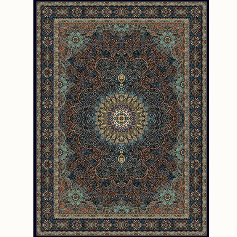 Aesthetic Moroccan Rug Multi Colored Flower Rug Pet Friendly Anti-Slip Backing Machine Washable Carpet for Guest Room