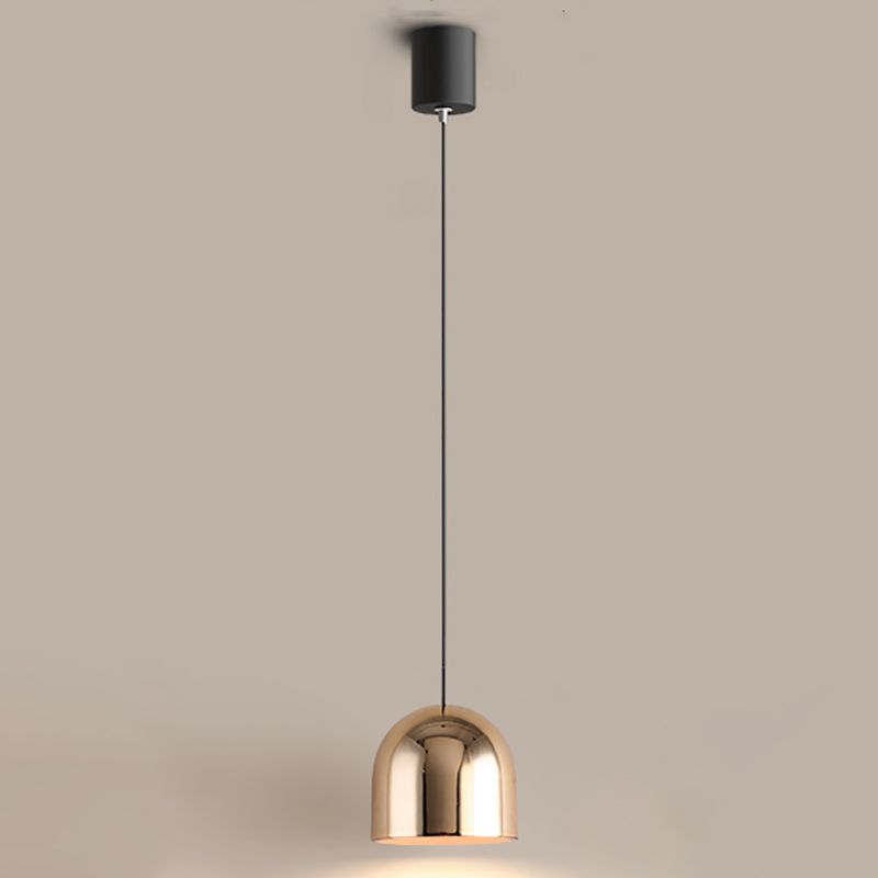 1-Light Nordic Pendant Light Aluminum LED Hanging Pendant for Living Room