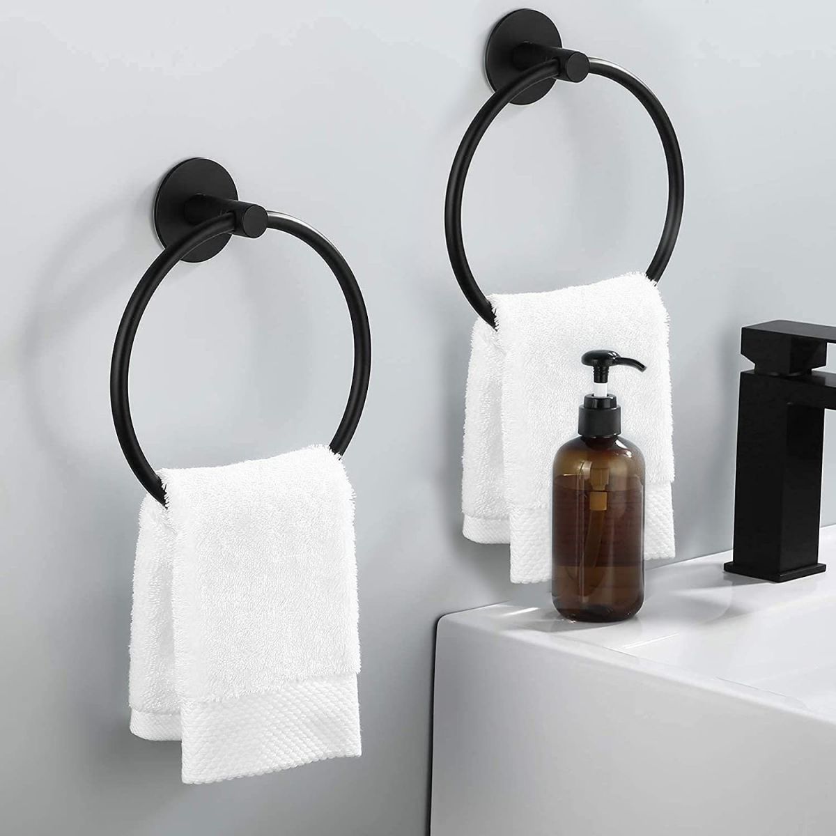 Traditional Bathroom Hardware Accessory Kit Towel Ring/Robe Hooks/ Towel Bar