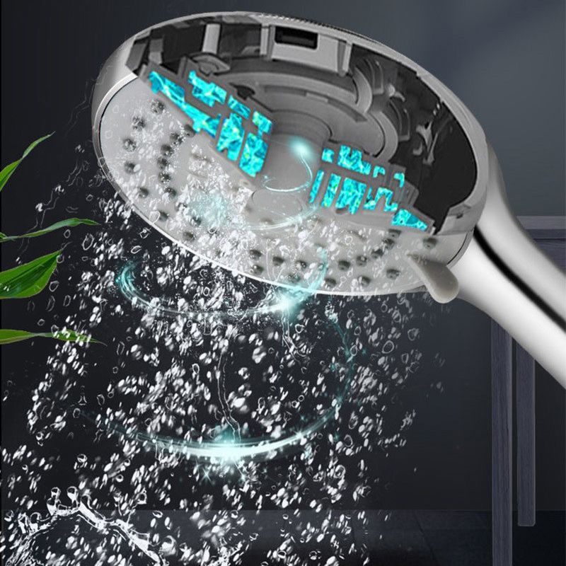 Modern Adjustable Hand Shower Chrome Round Handheld Shower Head