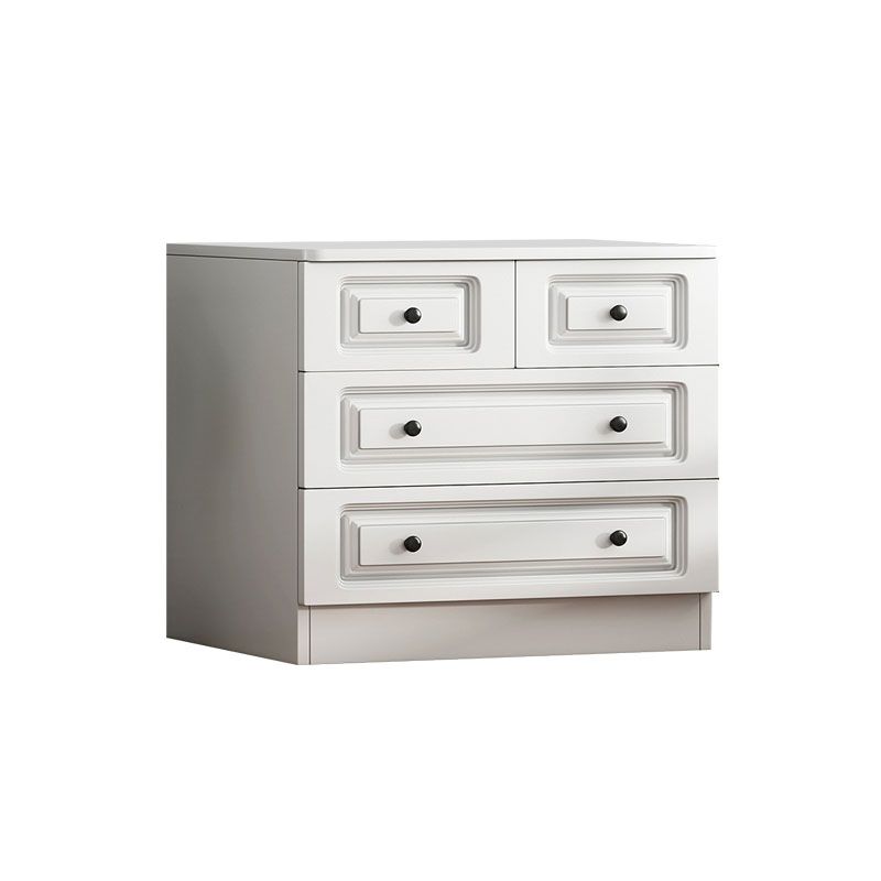 15 " D White Storage Chest Modern Bedroom Storage Chest Dresser with Drawers