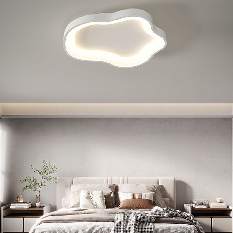 Contemporary 1 / 3 - Light Flush Mount Cloud Shape LED Flush in Matte White