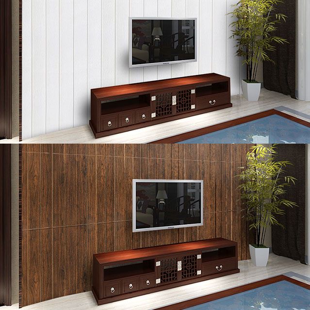 Modern Wall Paneling Peel and Stick Wood Effect Design Rectangle Wall Paneling