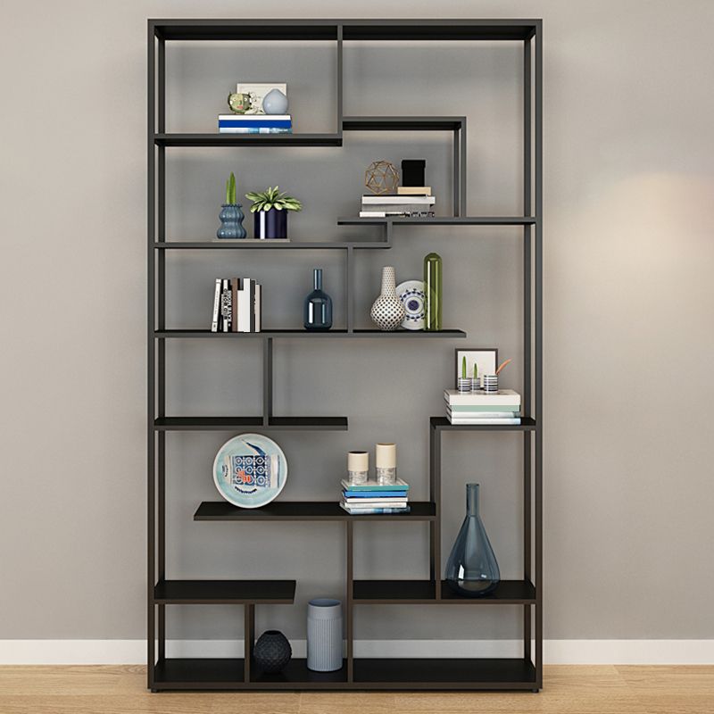 Metal Open Etagere Bookshelf Vertical Urban Bookcase for Living Room