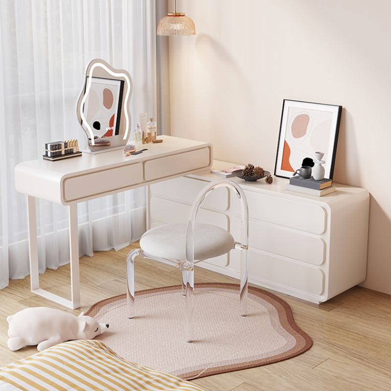 Modern with Drawer Wooden Bedroom Lighted Mirror Make-up Vanity