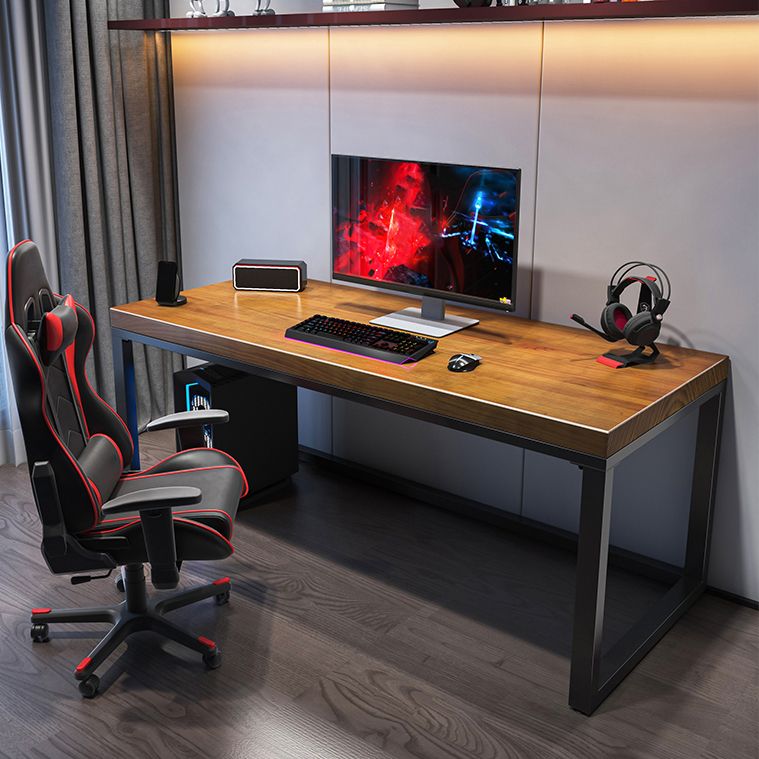 Modern 29.53" Tall Computer Desk Solid Wood Rectangular Gaming Desk