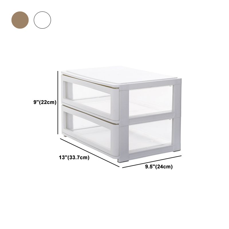 Contemporary Cabinet Plastic Vertical File Cabinet with Drawers