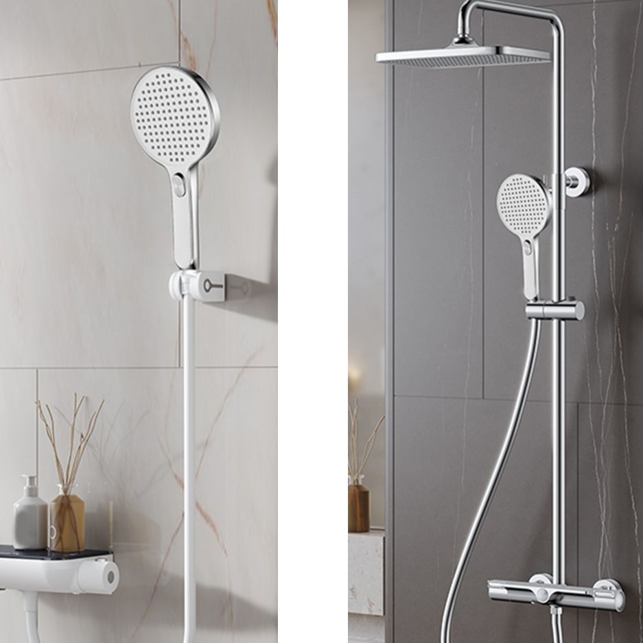 Modern Self-Cleaning Hand Shower Adjustable Spray Pattern Wall-Mount Hand Shower