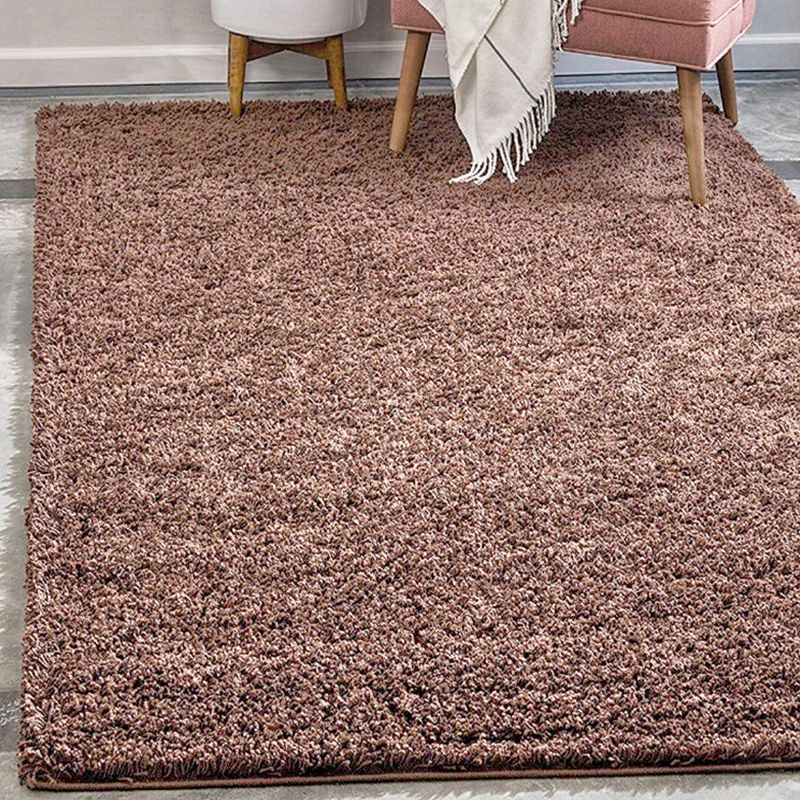 Multi-Color Casual Rug Polyster Solid Colored Area Carpet Non-Slip Stain-Resistant Machine Washable Indoor Rug for Bedroom