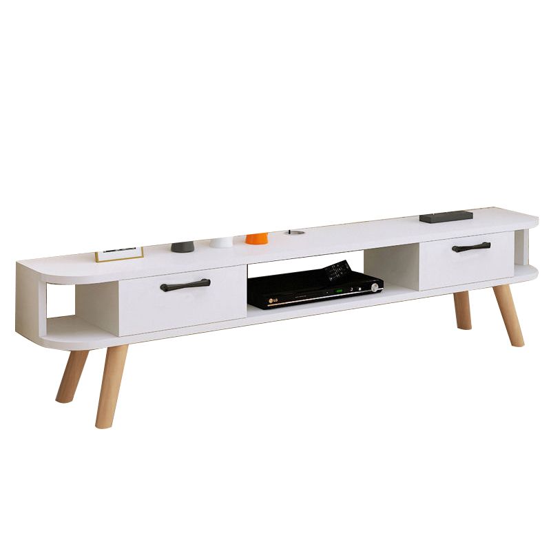 Wooden TV Stand Console Scandinavian Media Console TV Stand for Living Room