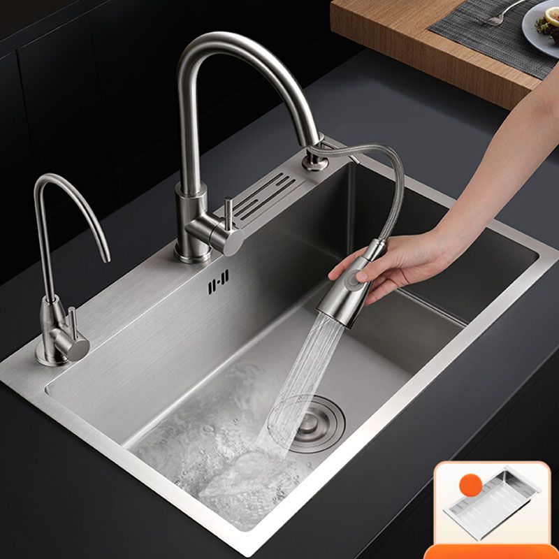 Modern Kitchen Bar Sink Stainless Steel with Faucet and Soap Dispenser Sink